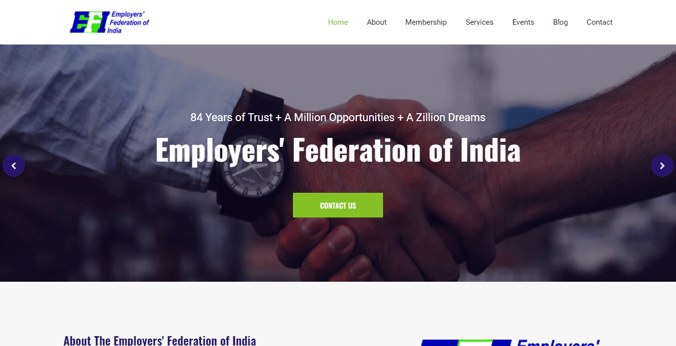 Employers' Federation of India Screenshot
